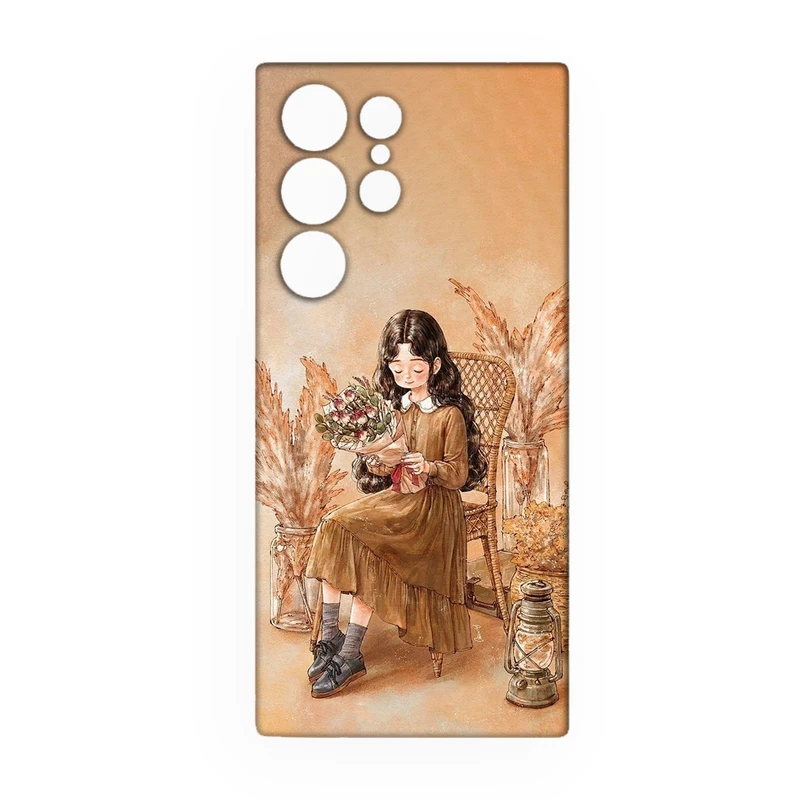 کاور مدل دخترانه کد 100 مناسب برای گوشی موبایل سامسونگ galaxy s24 ultra