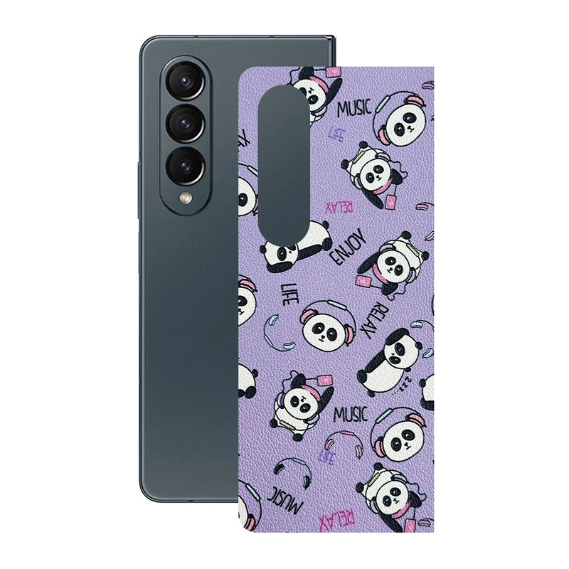 برچسب پوششی ریمکس مدل Leth طرح پاندا مناسب برای گوشی موبایل سامسونگ Galaxy Z Fold4