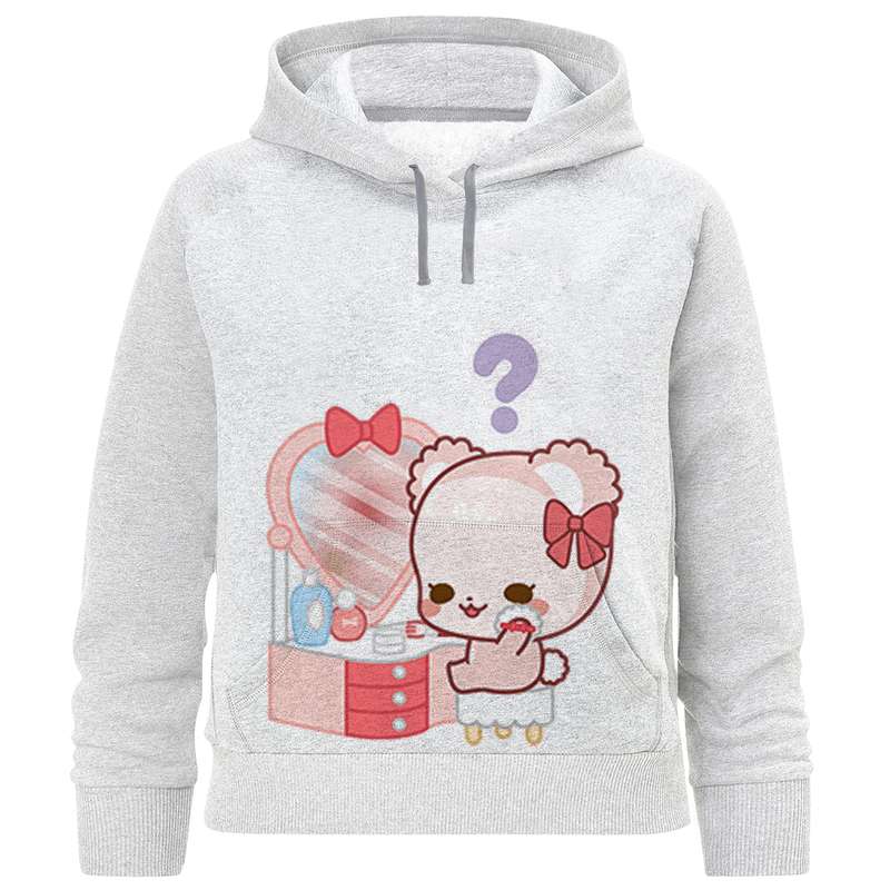 هودی دخترانه مدل خرس و آینه F1027