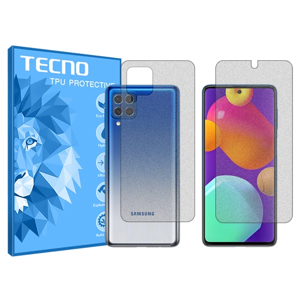 محافظ صفحه نمایش مات تکنو مدل HyMTT مناسب برای گوشی موبایل سامسونگ Galaxy M62 به همراه محافظ پشت گوشی 