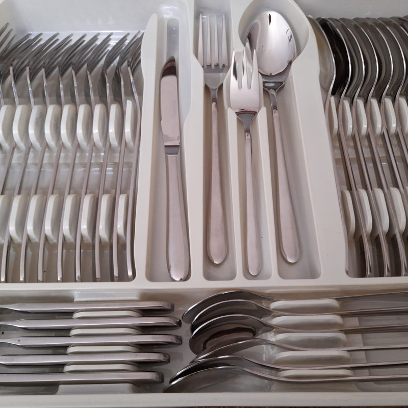 سرویس قاشق و چنگال 120 پارچه مدل Dona