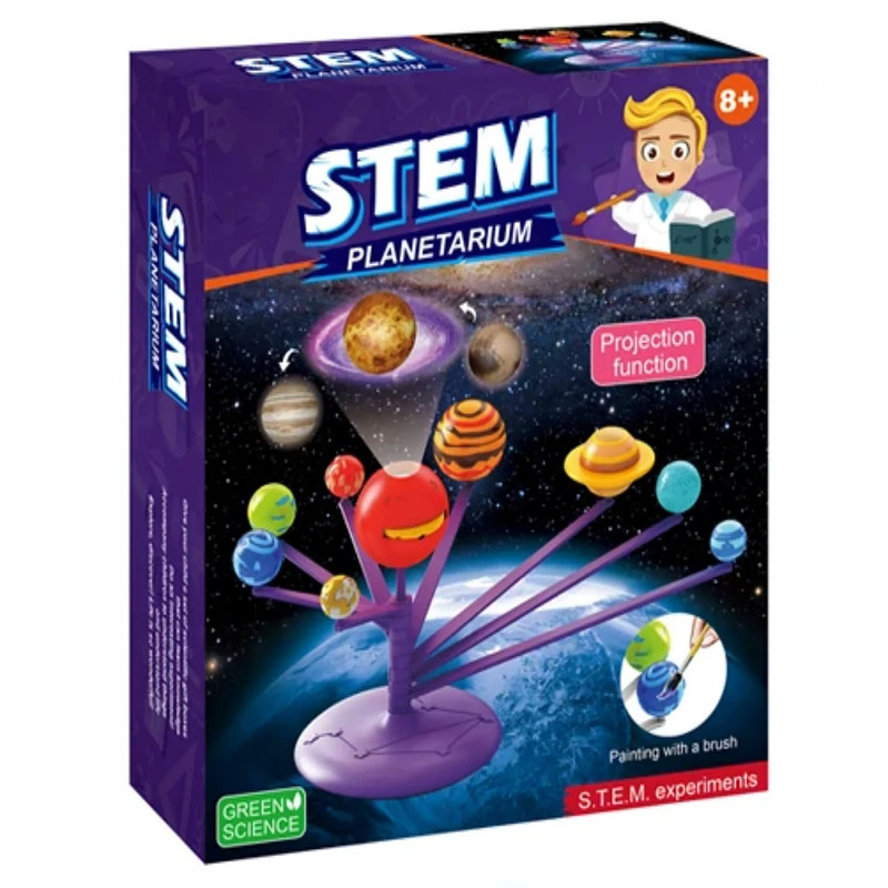 بازی آموزشی رنگ آمیزی مدل منظومه ی شمسی چرخشی پروژکتور دار
