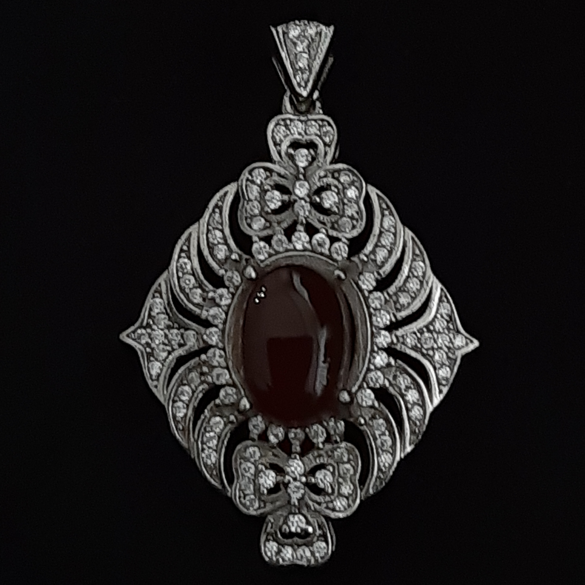 آویز گردنبند نقره زنانه مدل p00983