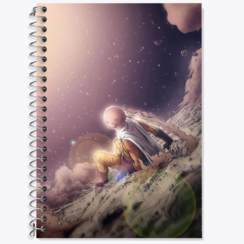 دفتر لغت 50 برگ خندالو مدل سایتاما انیمه مرد تک مشتی One Punch Man کد 11393