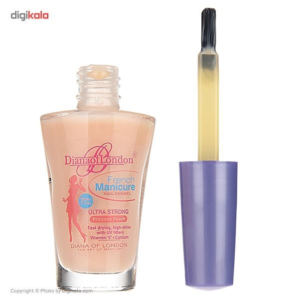 لاک ناخن دایانا آف لاندن سری French Manicure مدل Princess Peach