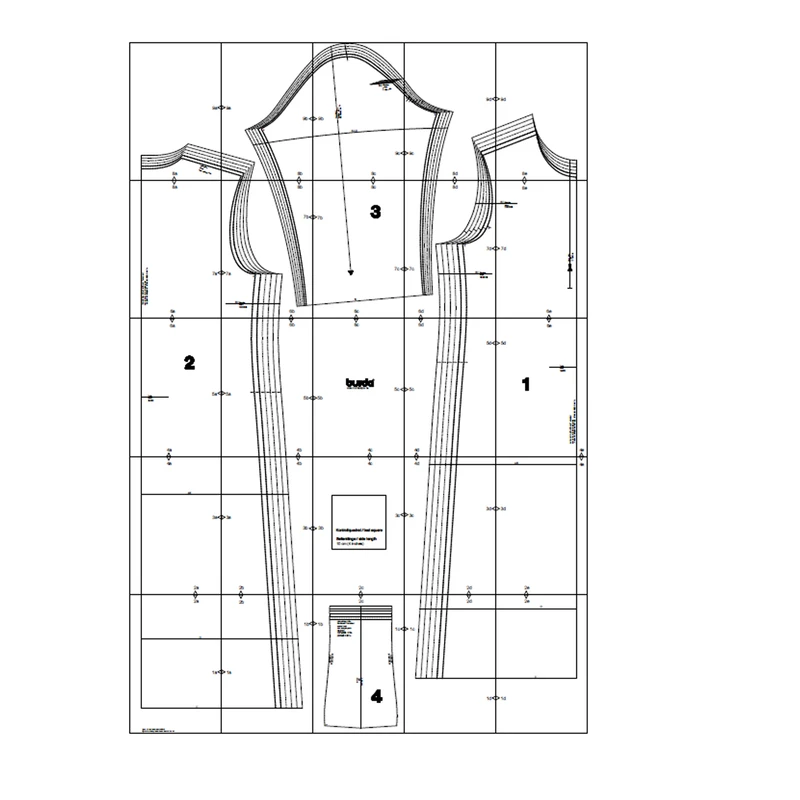 الگو خیاطی پولوشرت کد 1388 سایز 34 تا 44 متد مولر