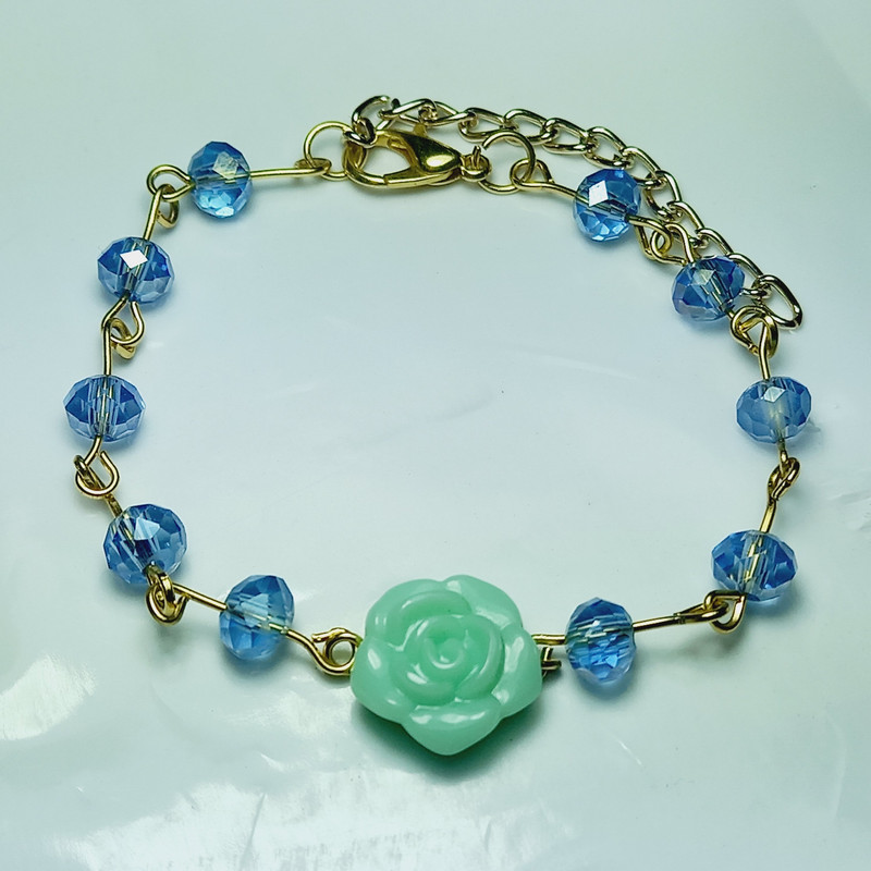 دستبند دخترانه مدل رز r8 دستبند دخترانه مدل رز r8