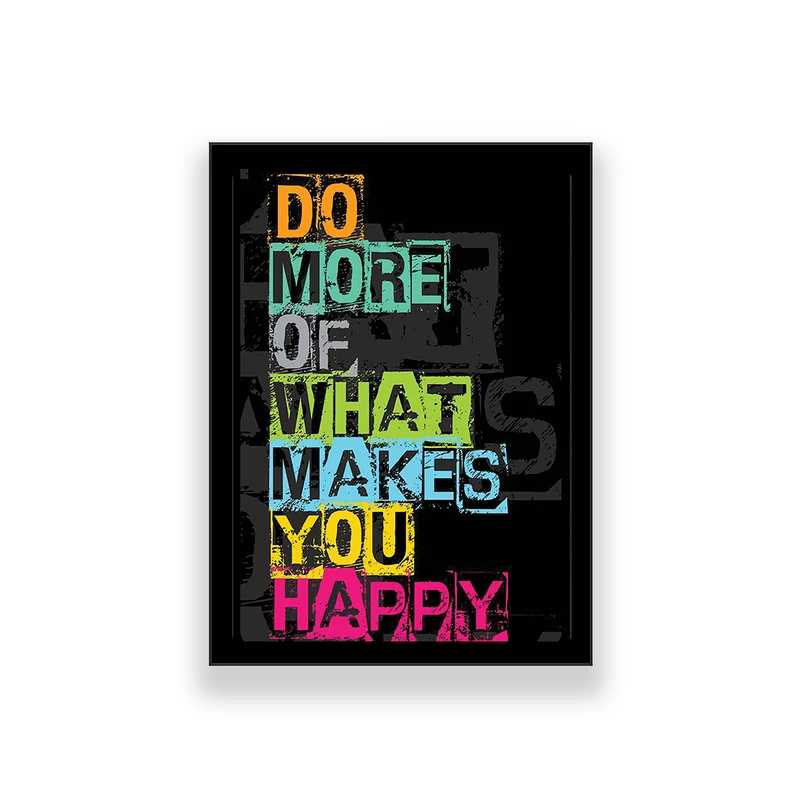 تابلو طرح انگیزشی مدل do more of what makes you happy