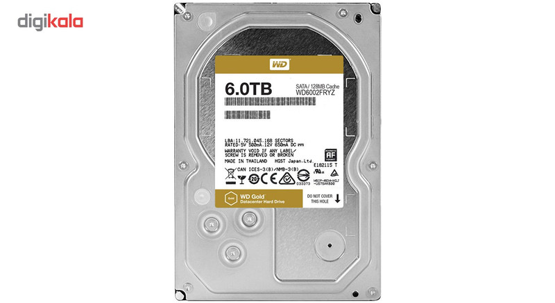 هارددیسک اینترنال وسترن دیجیتال مدل Gold WD6002FRYZ ظرفیت 6 ترابایت 2