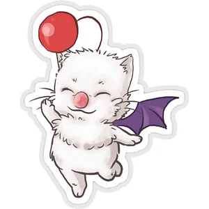 استیکر لپ تاپ طرح moogle کد ST1258