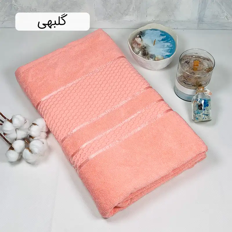 حوله حمامی دنیز طرح منیل سایز 100×160 سانتی متر