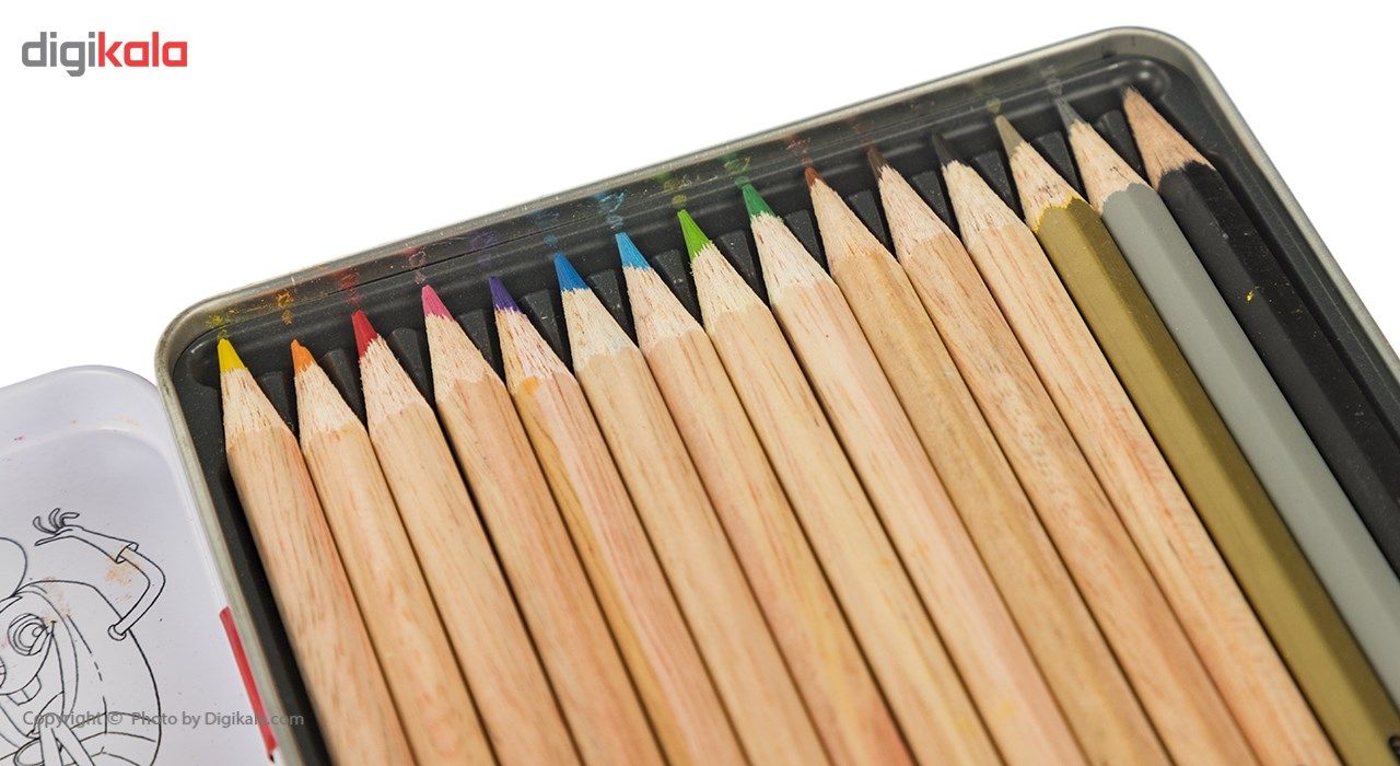 مداد رنگی 12 رنگ آریا مدل 3021