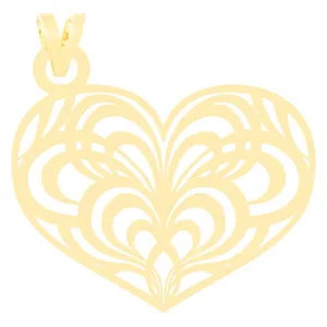 آویز گردنبند طلا 18 عیار زنانه الن نار مدل ELN3578