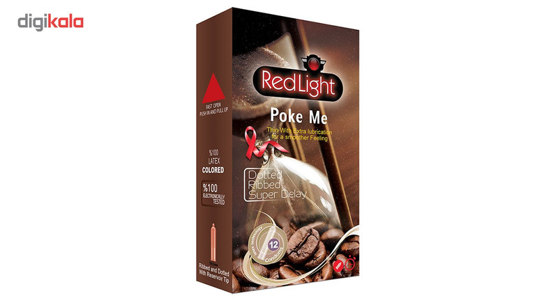 کاندوم ردلایت مدل Poke Me بسته 12 عددی