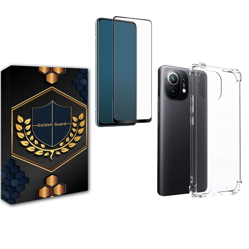 کاور گلدن گارد مدل کپسولی مناسب برای گوشی موبایل شیائومی MI 11 Lite به همراه محافظ صفحه نمایش
