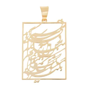 Zarman MM0742 Gold Necklace Pendant Plaque