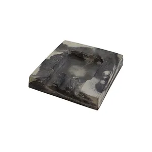 زیرسیگاری مدل سنگی طرح مربع  رگه دار کد K-515