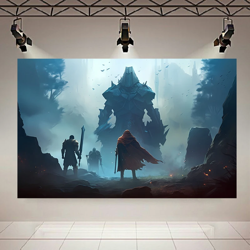 پوستر دیواری طرح گروه ماجراجویان مدل مبارزان کد AR305503