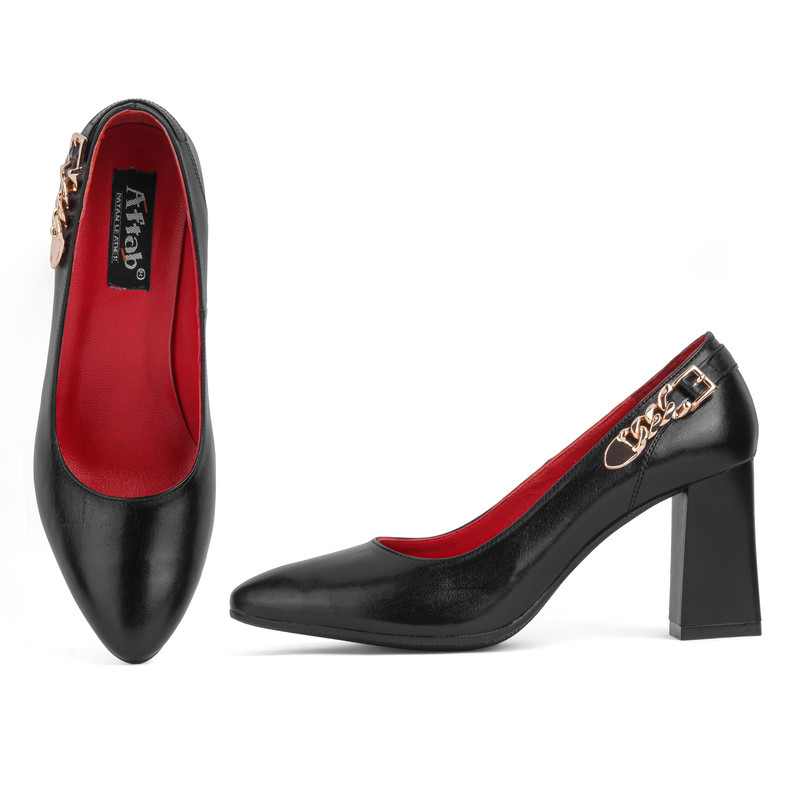 کفش زنانه پاتن چرم آفتاب مدل K101