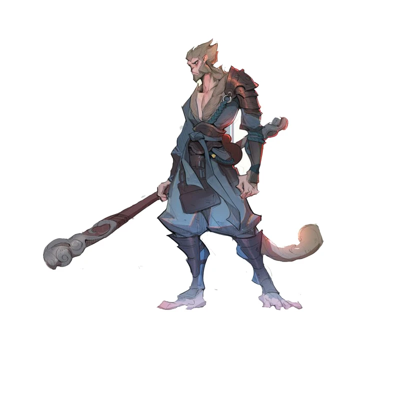 استیکر لپ تاپ و موبایل مدل بازی طزح افسانه سیاه ووکونگ Black Myth Wukong کد 3762