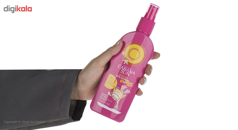 لوسیون آفتاب کودک کابانا سان مدل Children Ninos Spf30 حجم 200 میلی لیتر