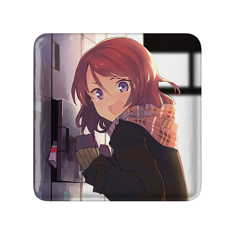 مگنت خندالو طرح ماکی انیمه لاو لایو Love Live  مدل مربعی کد 18278