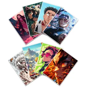 استیکر و برچسب گوفی مدل تانجیرو نزوکو انیمه شیطان کش Demon Slayer Anime کد T04 مجموعه 8 عددی