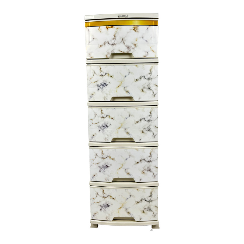فایل کشویی رزگلد مدل 5 کشو L مرمر R3611
