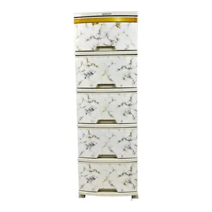 فایل کشویی رزگلد مدل  5 کشو A4 مرمر R698