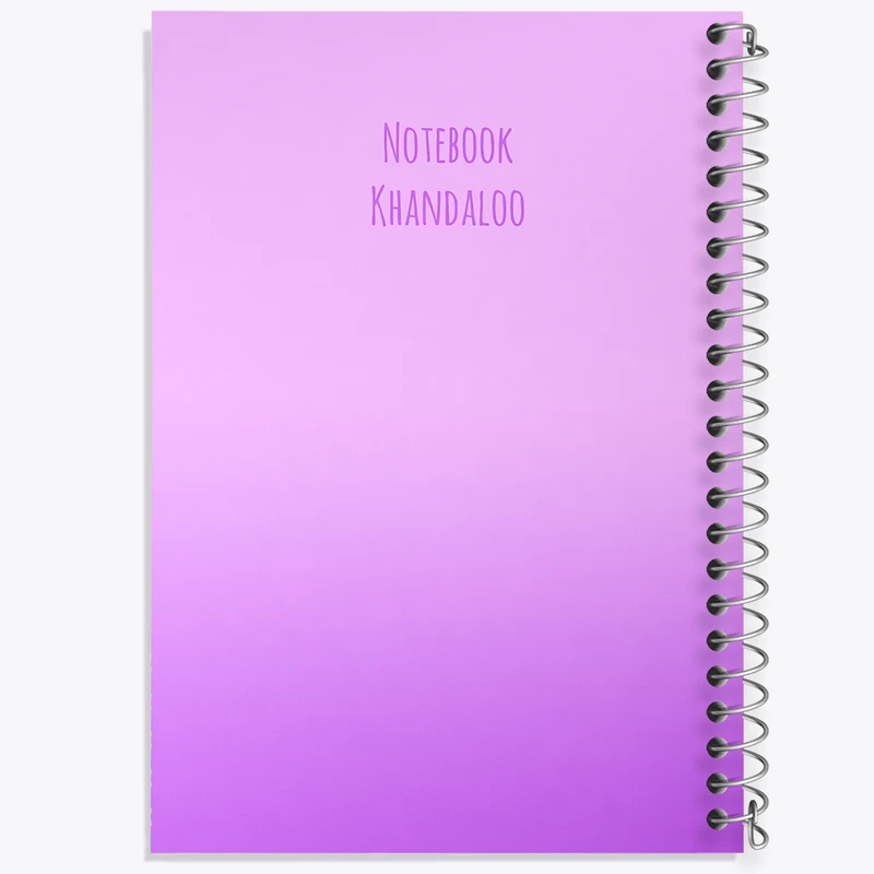 دفتر شطرنجی 50 برگ خندالو طرح رنگ بنفش کد N5442