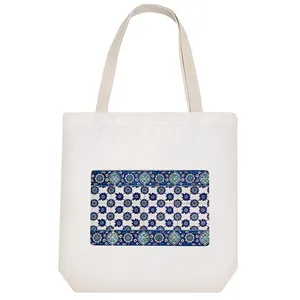 ساک خرید پارچه ای خندالو طرح کاشی مدل توت بگ کد 62