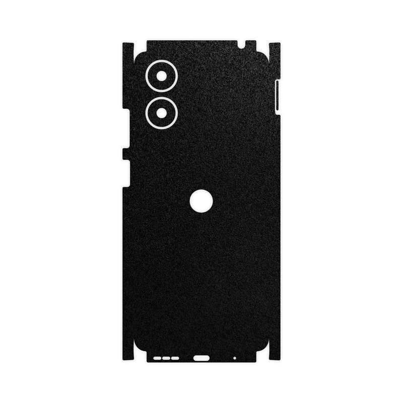 برچسب پوششی ماهوت مدل Black-Suede-FullSkin مناسب برای گوشی موبایل موتورولا Moto G04s