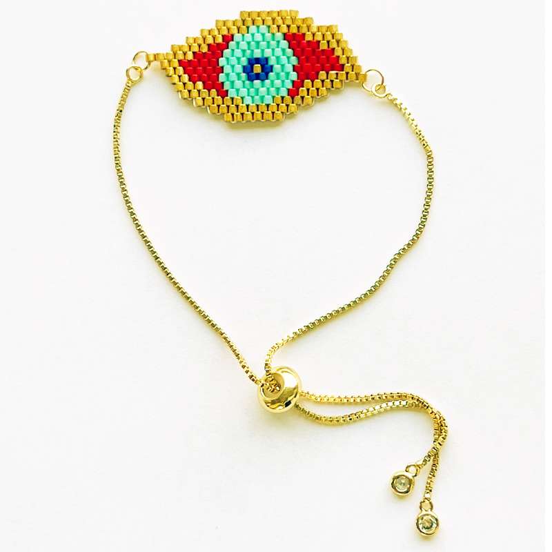 دستبند زنانه مدل آجری میوکی