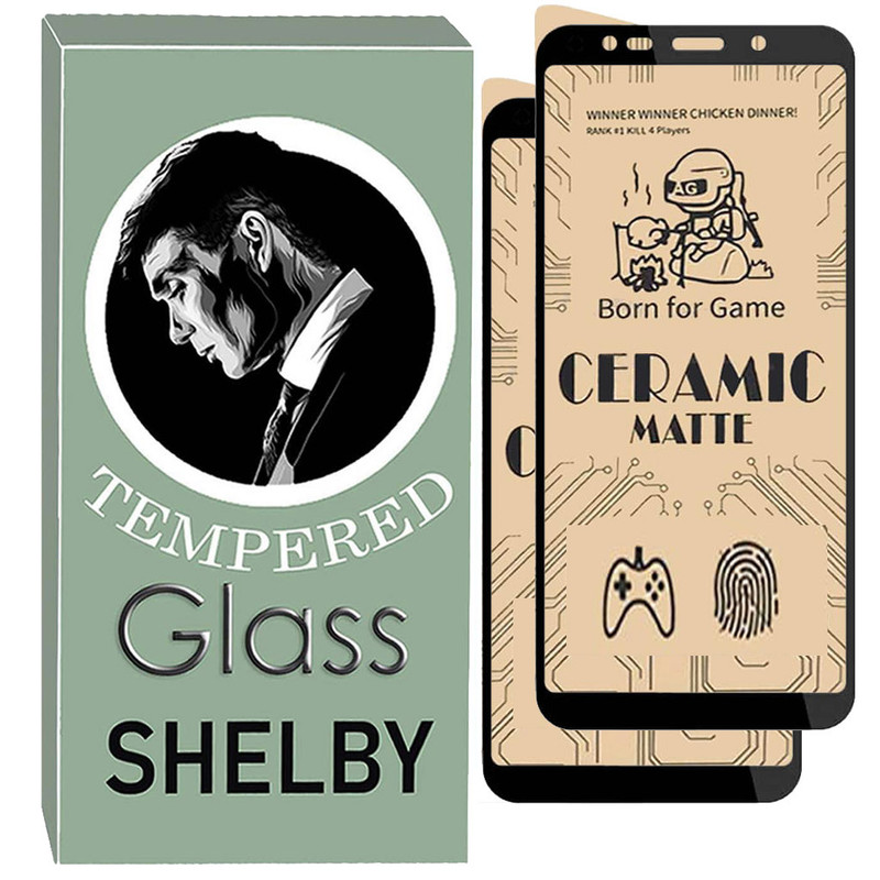 محافظ صفحه نمایش سرامیکی شلبی مدل MCR-SH مناسب برای گوشی موبایل سامسونگ Galaxy j4 plus بسته دو عددی