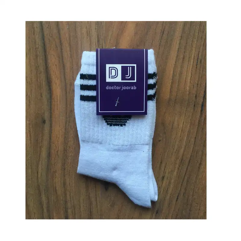 جوراب بچگانه مدل ساق بند کشی کد AD-CH-WH12 رنگ سفید