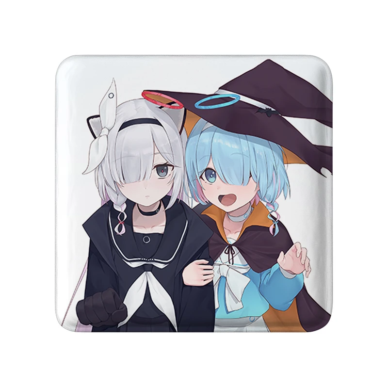 پیکسل خندالو طرح بازی آرشیو آبی (Blue Archive) مدل مربعی کد 34347