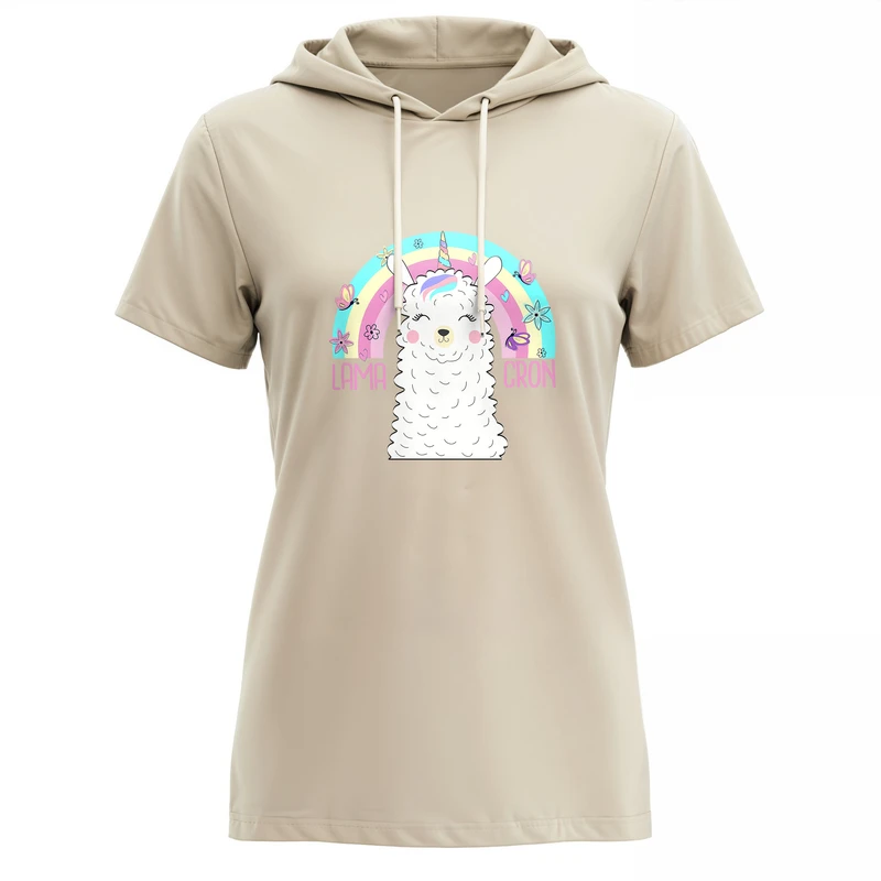 تی شرت آستین کوتاه کلاه دار زنانه مدل 14040225a