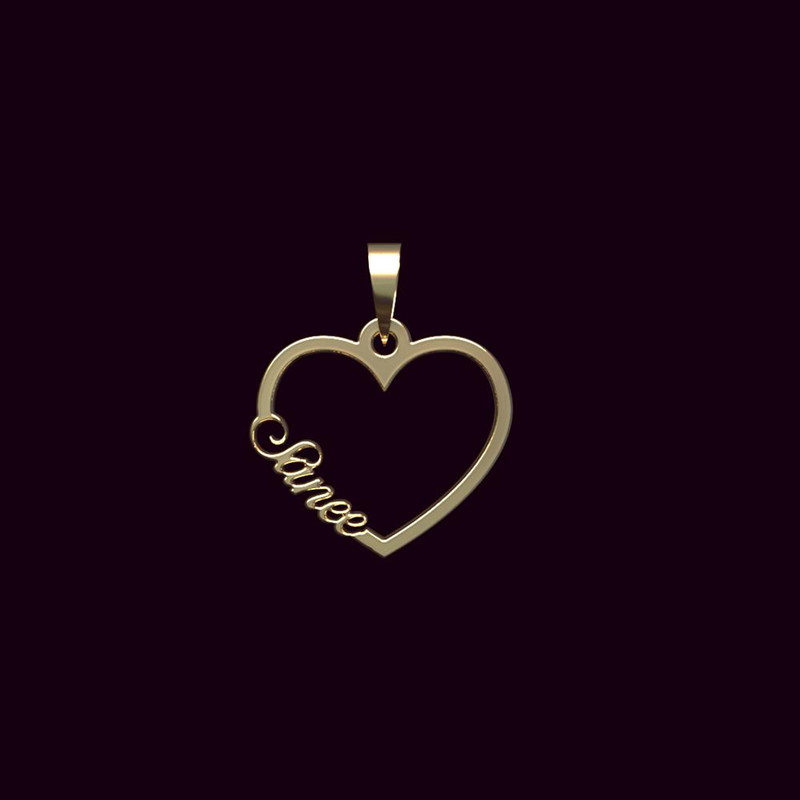 آویز گردنبند طلا 18 عیار زنانه مدوپد مدل اسم صانع sanee کد PB1-10933