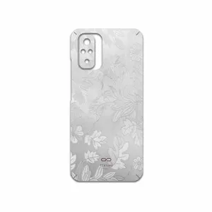 MAHOOT Silver-Wildflower Cover Sticker for Xiaomi Redmi Note 10s