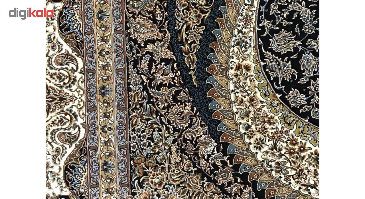 فرش ماشینی توس مشهد طرح گل بوته زمینه سرمه ای main 1 2