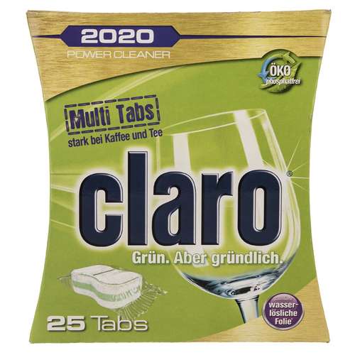 قرص ماشین ظرفشویی کلارو مدل 2020 بسته 25 عددی