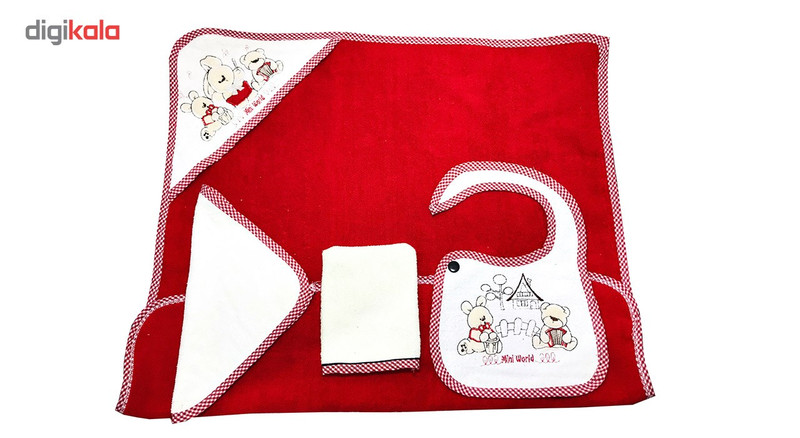 ست حوله نوزادی 4 تکه ایرسا مدل Little Baby