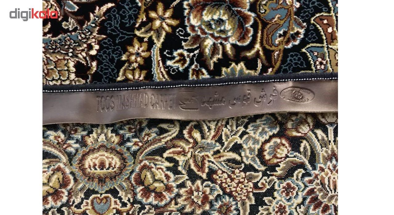 فرش ماشینی توس مشهد طرح گل بوته زمینه سرمه ای main 1 5