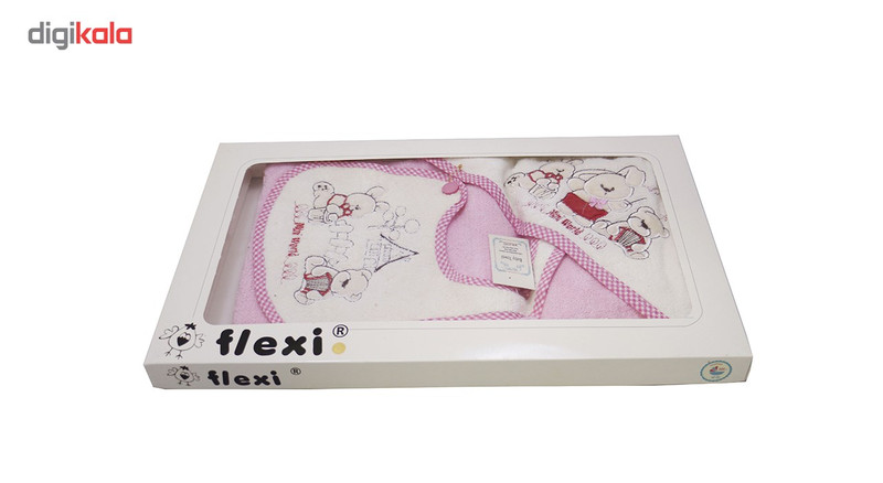 ست حوله نوزادی 4 تکه ایرسا مدل Little Baby