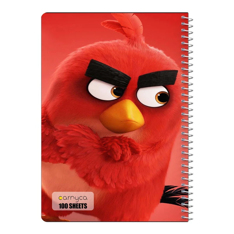 دفتر مشق 100 برگ سیمی کارنیکا طرح پرندگان خشمگین The Angry Birds کد 97528