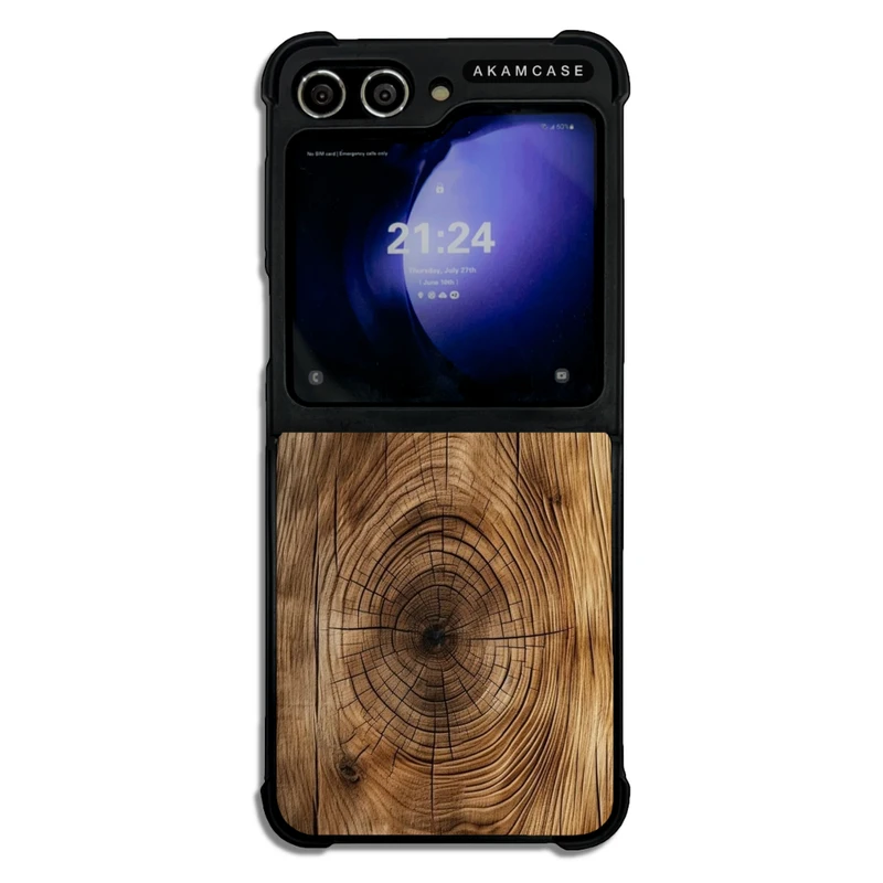کاور آکام مدل AMC-WSGZFLIP5-WOOD-3 مناسب برای گوشی موبایل سامسونگ Galaxy Z Flip 5