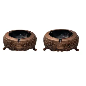 زیر سیگاری طرح کلاسیک مجموعه 2 عددی
