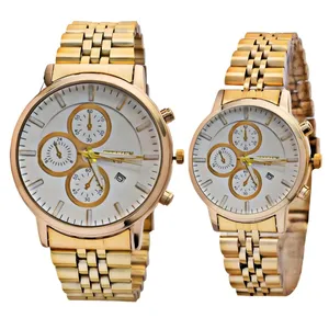 ست ساعت مچی عقربه‌ای زنانه و مردانه مدل کوارتز تک موتور کد 103