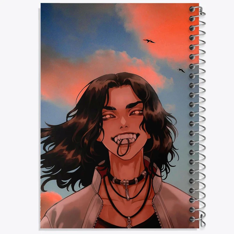 دفتر ژورنال نویسی 50 برگ خندالو مدل نقطه ای طرح باجی سان انیمه توکیو ریونجرز کد 11143