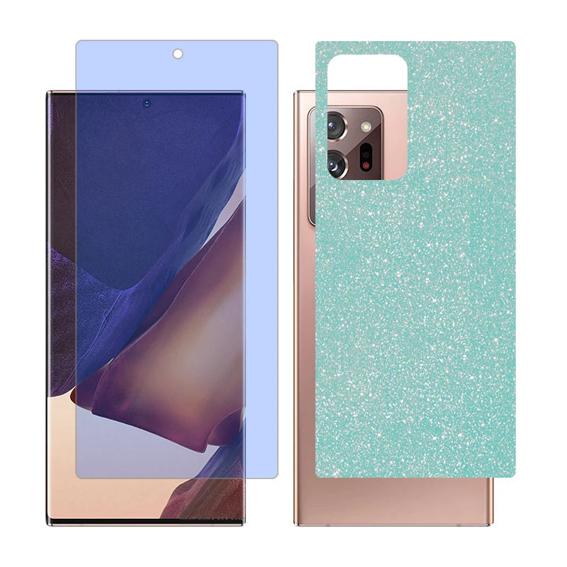 محافظ صفحه نمایش بلو کات گلس مدل together مناسب برای گوشی موبایل سامسونگ Galaxy Note20 Ultra 5G به همراه برچسب پوششی پشت گوشی